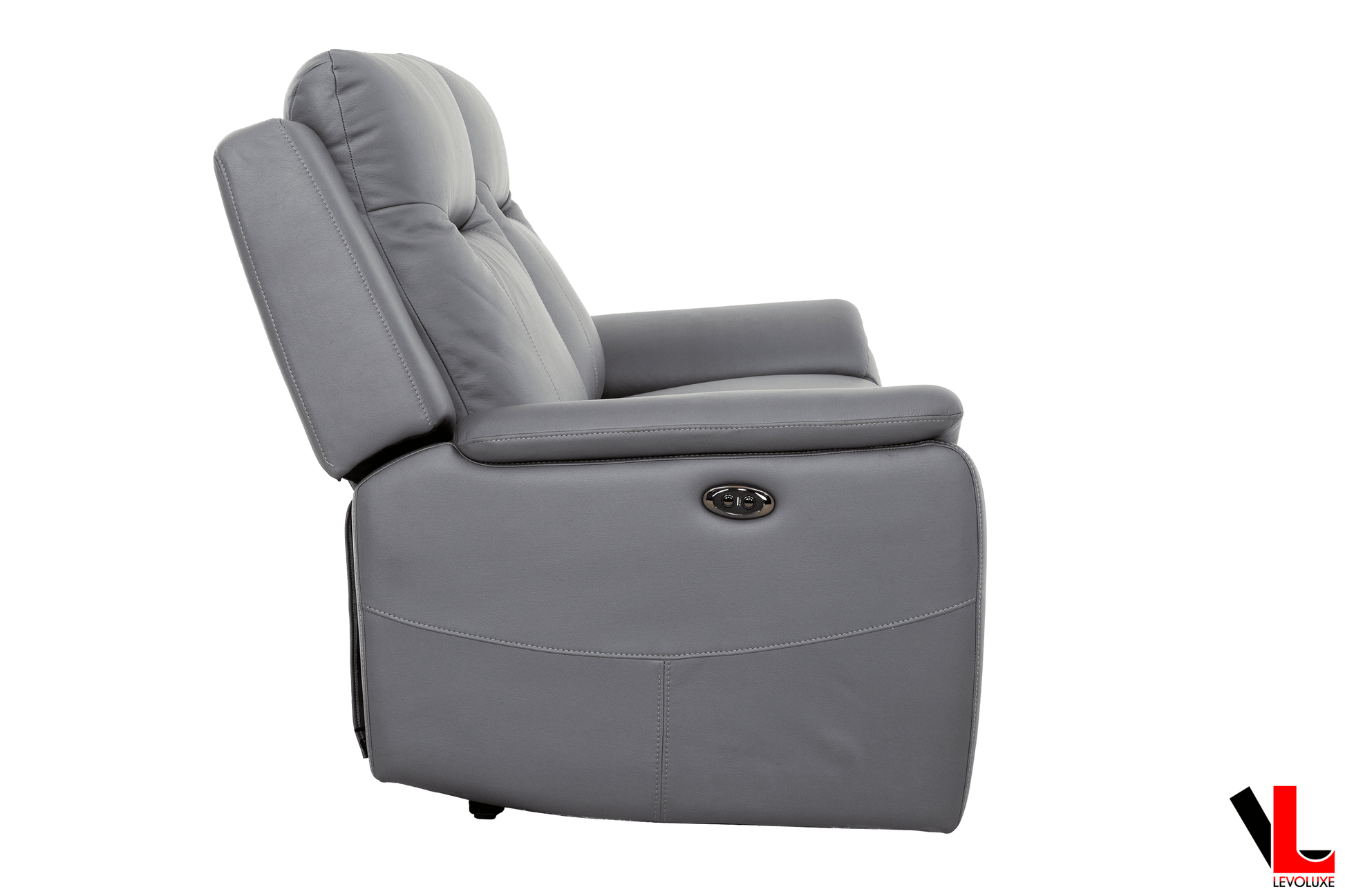 Levoluxe Sofa Avante 81" Jaxxon Steel Power Reclining 2 Seater Sofa