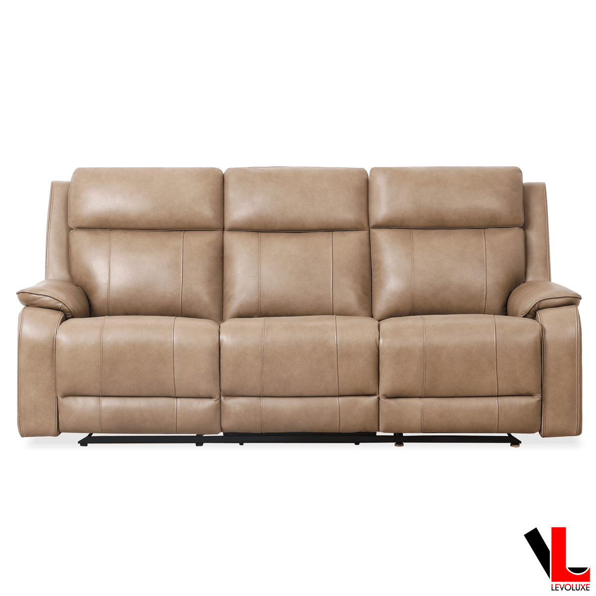 Levoluxe Brindle 83.5" Leather Match Power Reclining 3 Seater Sofa, image 18