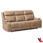 Levoluxe Brindle 83.5" Leather Match Power Reclining 3 Seater Sofa, image 14