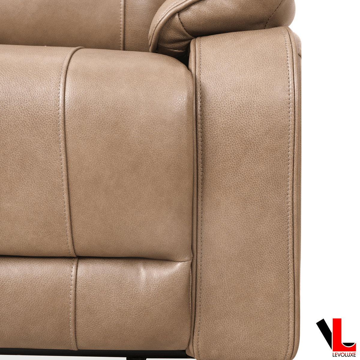 Levoluxe Brindle 83.5" Leather Match Power Reclining 3 Seater Sofa, image 17