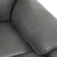 Levoluxe Sofa Brindle 83.5" Power Reclining 3 Seater Sofa in Charcoal Leather Match