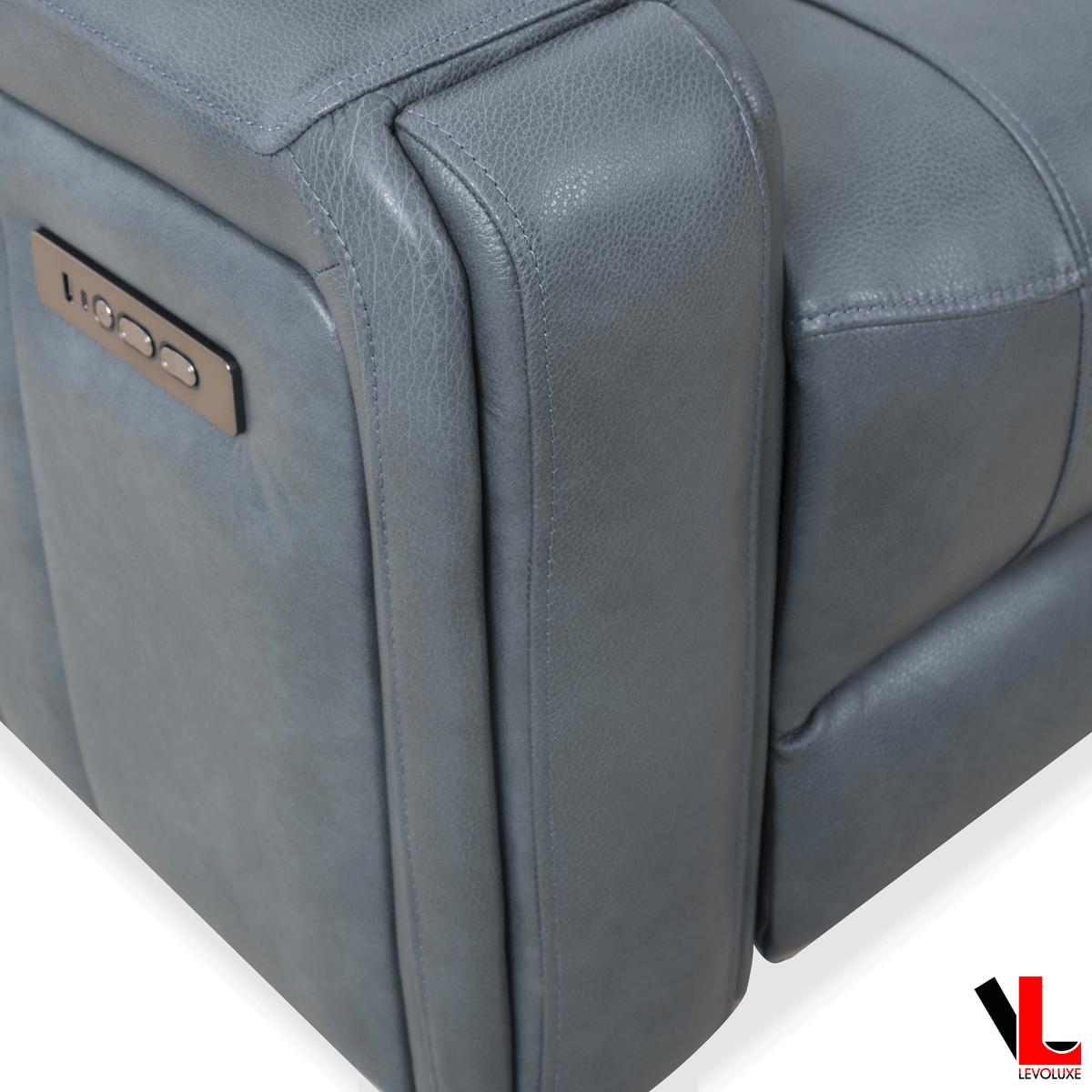 Levoluxe Cavron 78" Leather Match Power Reclining 3 Seater Sofa with Power Headrests, image 20