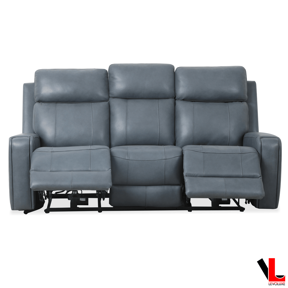 Levoluxe Cavron 78" Leather Match Power Reclining 3 Seater Sofa with Power Headrests, image 16