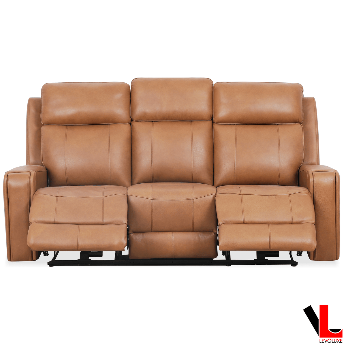 Levoluxe Cavron 78" Leather Match Power Reclining 3 Seater Sofa with Power Headrests, image 5