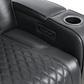 Levoluxe Colton 78" Leather Match Power Reclining 3 Seater Sofa with 2 Power Headrests, Cupholders, Storage and Drop Down Tray, image 11