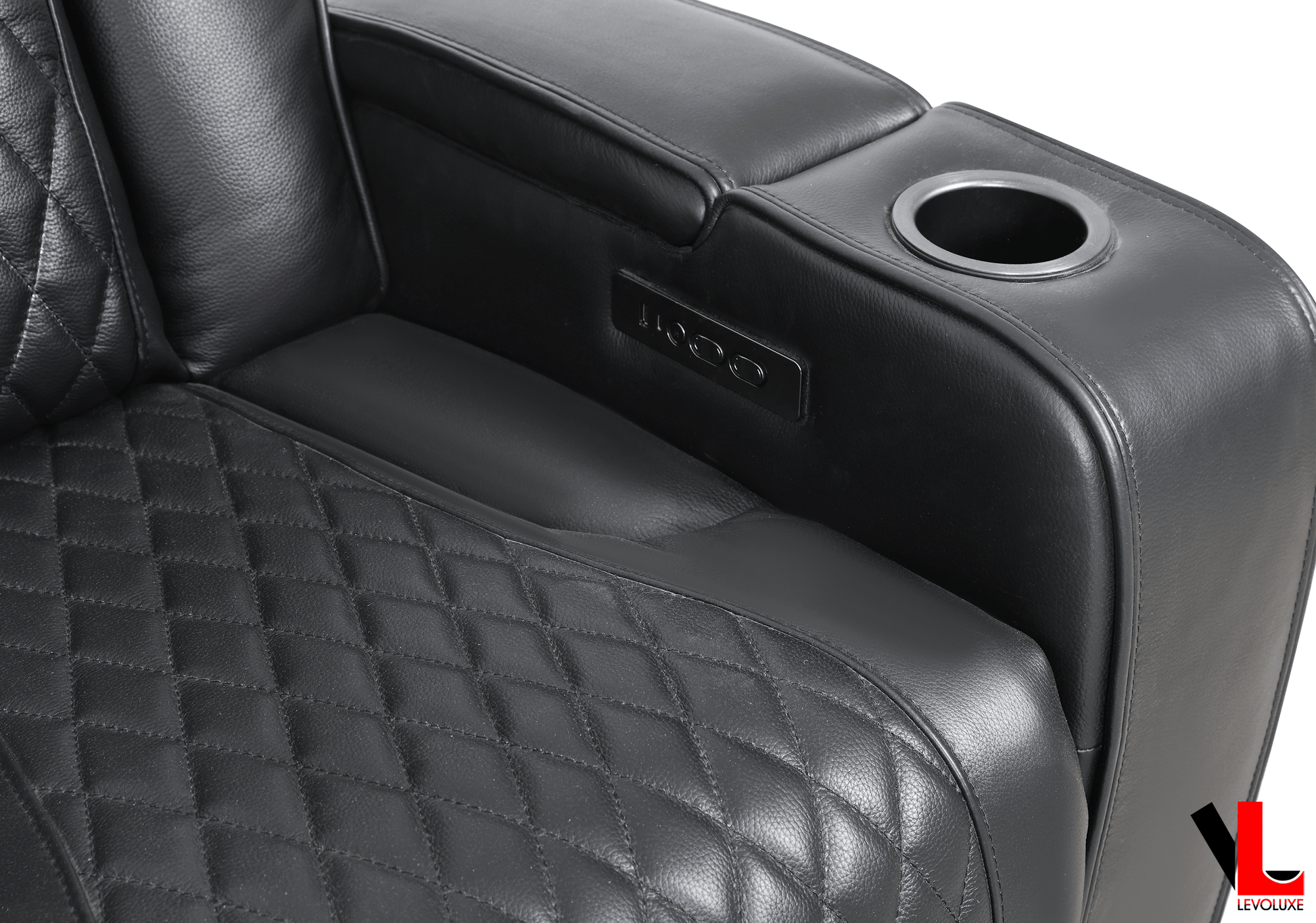 Levoluxe Colton 78" Leather Match Power Reclining 3 Seater Sofa with 2 Power Headrests, Cupholders, Storage and Drop Down Tray, image 11