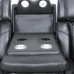Levoluxe Colton 78" Leather Match Power Reclining 3 Seater Sofa with 2 Power Headrests, Cupholders, Storage and Drop Down Tray, image 6