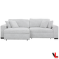 Levoluxe Sofa Galveston 106" Power Sliding 2 Seater Sofa in Chelsea Arctic