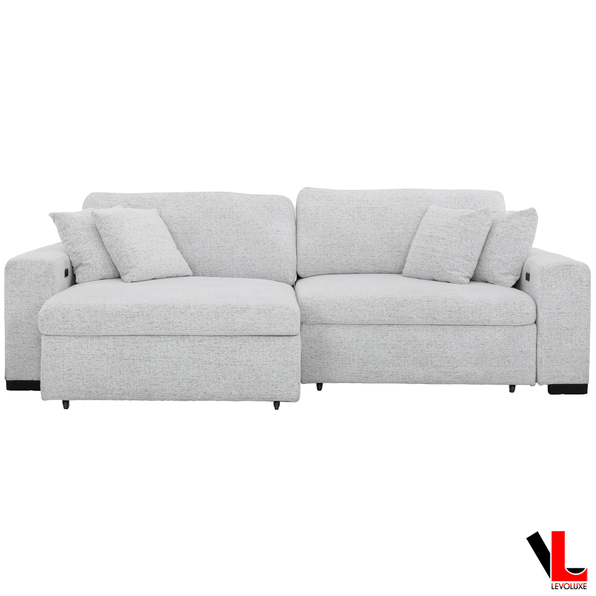 Levoluxe Sofa Galveston 106" Power Sliding 2 Seater Sofa in Chelsea Arctic