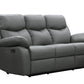 Levoluxe Sofa Grey Aveon 83" Pillow Top Arm Reclining Sofa in Leather Match - Available in 2 Colours