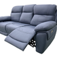 Levoluxe Sofa Regent 83" Jaxxon Blue Power Reclining 3 Seater Sofa with Power Headrests