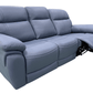 Levoluxe Sofa Regent 83" Jaxxon Blue Power Reclining 3 Seater Sofa with Power Headrests