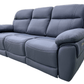 Levoluxe Sofa Regent 83" Jaxxon Blue Power Reclining 3 Seater Sofa with Power Headrests