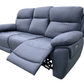 Levoluxe Sofa Regent 83" Jaxxon Blue Power Reclining 3 Seater Sofa with Power Headrests
