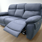 Levoluxe Sofa Regent 83" Jaxxon Blue Power Reclining 3 Seater Sofa with Power Headrests