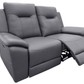 Levoluxe Sofa Set Avante 2 Piece Power Reclining Sofa and Loveseat in Jaxxon Steel