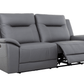Levoluxe Sofa Set Avante 2 Piece Power Reclining Sofa and Loveseat in Jaxxon Steel
