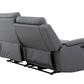Levoluxe Sofa Set Avante 2 Piece Power Reclining Sofa and Loveseat in Jaxxon Steel