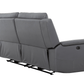Levoluxe Sofa Set Avante 2 Piece Power Reclining Sofa and Loveseat in Jaxxon Steel