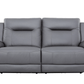 Levoluxe Sofa Set Avante 2 Piece Power Reclining Sofa and Loveseat in Jaxxon Steel