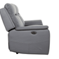 Levoluxe Sofa Set Avante 2 Piece Power Reclining Sofa and Loveseat in Jaxxon Steel