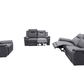 Levoluxe Sofa Set Avante 3 Piece Power Reclining Sofa, Loveseat and Chair in Jaxxon Steel