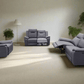 Levoluxe Sofa Set Avante 3 Piece Power Reclining Sofa, Loveseat and Chair in Jaxxon Steel