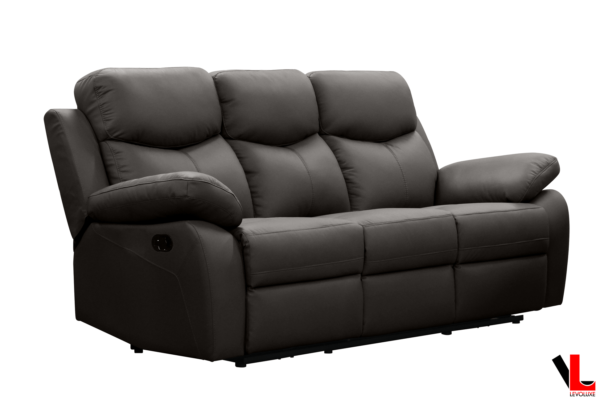 Levoluxe Sofa Set Aveon 2 Piece Pillow Top Arm Reclining Sofa and Loveseat Set in Leather Match - Available in 3 Colours
