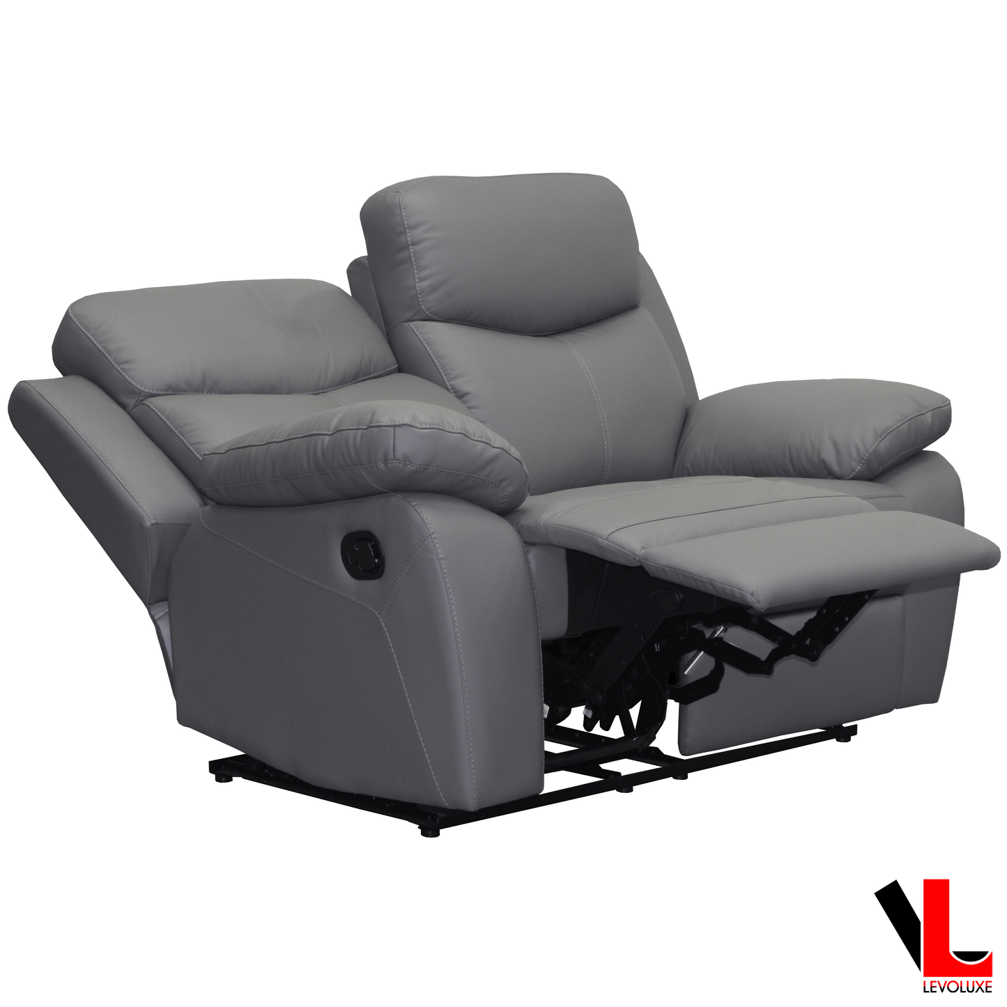 Levoluxe Sofa Set Aveon 2 Piece Pillow Top Arm Reclining Sofa and Loveseat Set in Leather Match - Available in 3 Colours