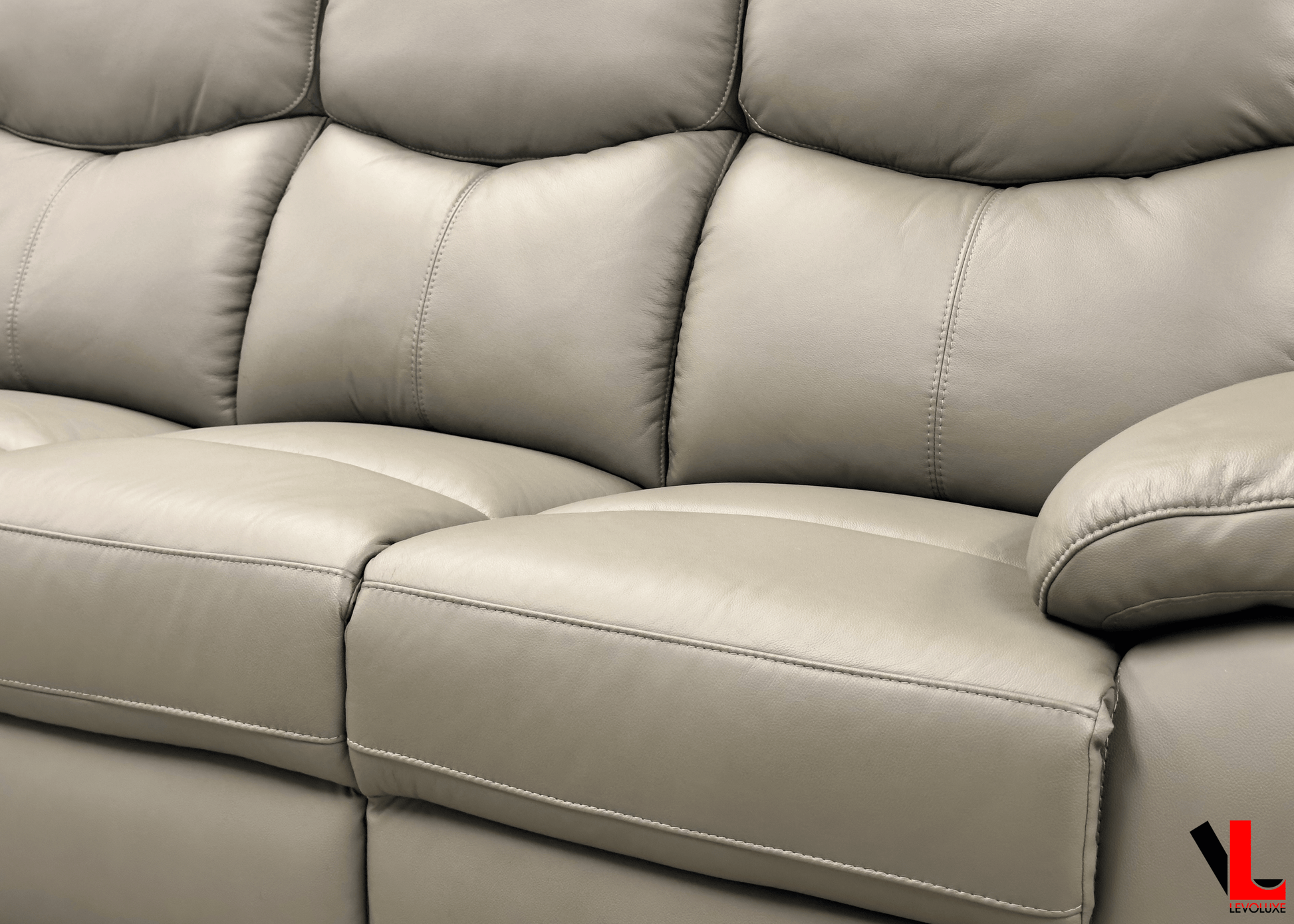 Levoluxe Sofa Set Aveon 3 Piece Pillow Top Arm Reclining Sofa, Loveseat and Chair Set in Leather Match - Available in 2 Colours