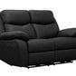 Levoluxe Sofa Set Aveon 3 Piece Pillow Top Arm Reclining Sofa, Loveseat and Chair Set in Leather Match - Available in 2 Colours