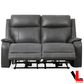 Levoluxe Sofa Set Brindle 2 Piece Power Reclining Sofa and Loveseat Set in Charcoal Leather Match