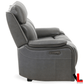 Levoluxe Sofa Set Brindle 2 Piece Power Reclining Sofa and Loveseat Set in Charcoal Leather Match