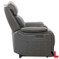 Levoluxe Sofa Set Brindle 3 Piece Power Reclining Sofa, Loveseat and Chair Set in Charcoal Leather Match