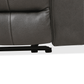 Levoluxe Sofa Set Brindle 3 Piece Power Reclining Sofa, Loveseat and Chair Set in Charcoal Leather Match