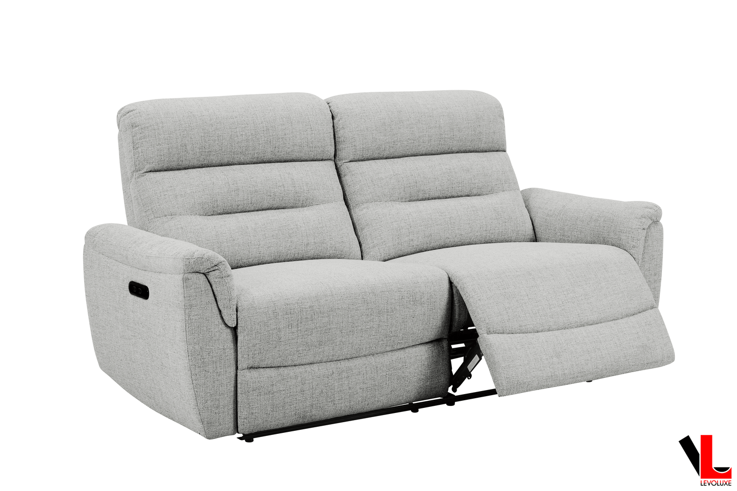 Levoluxe Sofa Set Cain 2 Piece Power Reclining Sofa and Loveseat Set in Weave Fabric - Available in 2 Colours