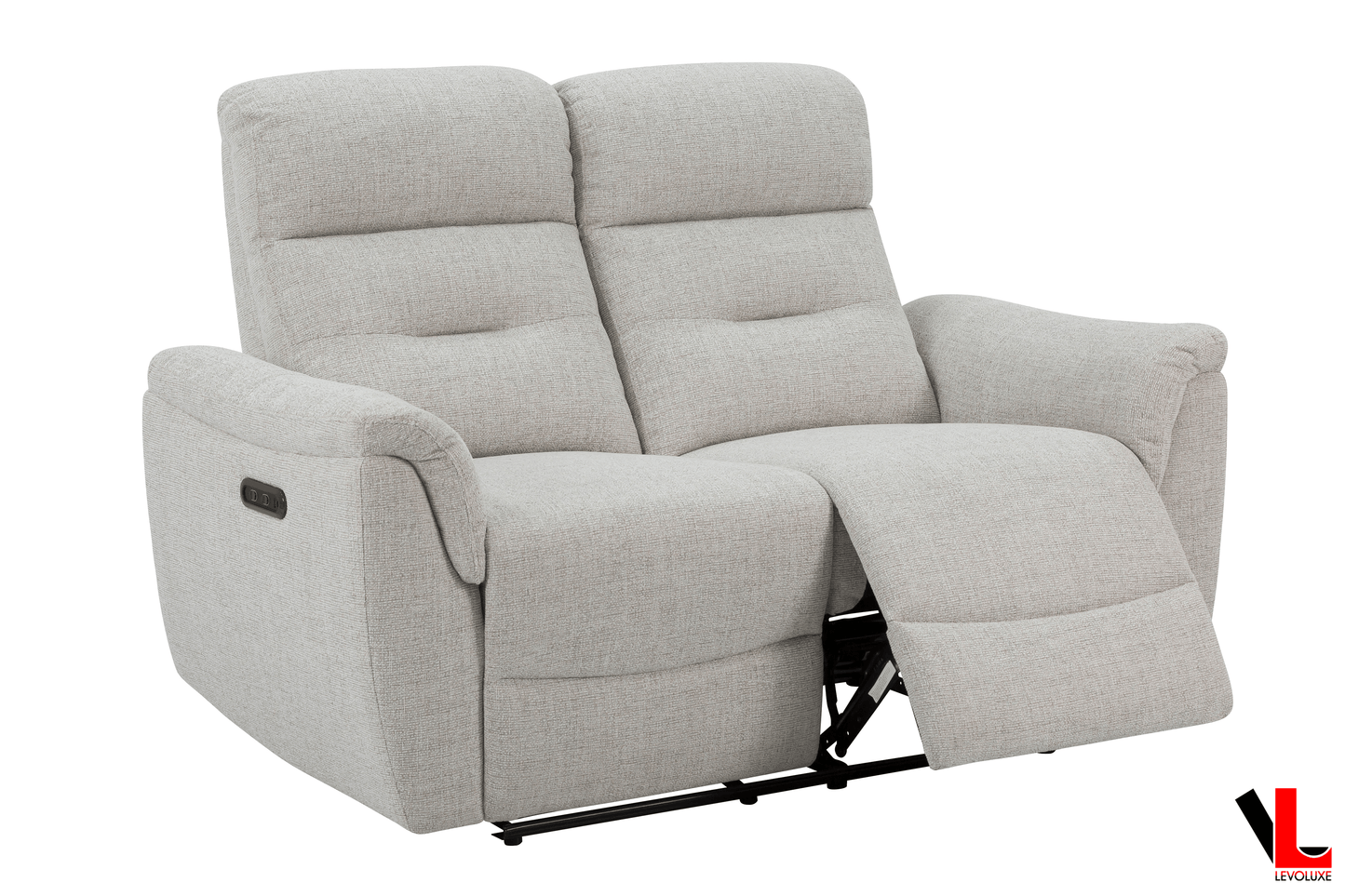 Levoluxe Sofa Set Cain 2 Piece Power Reclining Sofa and Loveseat Set in Weave Fabric - Available in 2 Colours