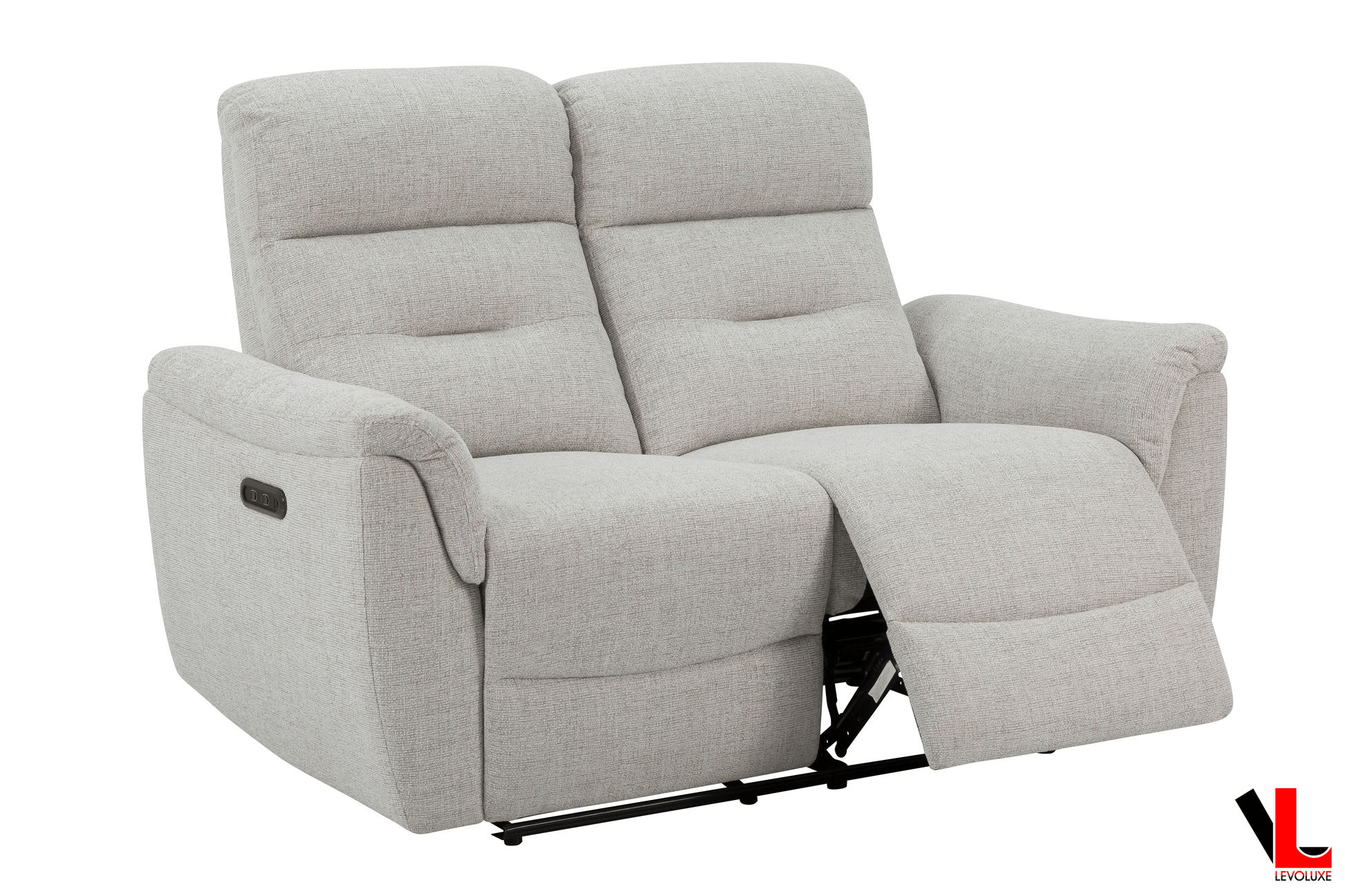 Levoluxe Sofa Set Cain 2 Piece Power Reclining Sofa and Loveseat Set in Weave Fabric - Available in 2 Colours