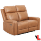 Levoluxe Sofa Set Cavron 2 Piece Power Reclining Sofa and Loveseat Set with Power Headrests in Cognac Leather Match