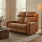Levoluxe Sofa Set Cavron 3 Piece Power Reclining Sofa,  Loveseat and Chair Set with Power Headrests in Cognac Leather Match