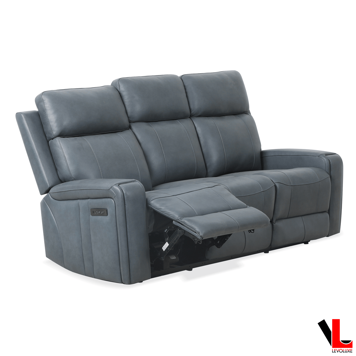 Levoluxe Sofa Set Cavron 3 Piece Power Reclining Sofa,  Loveseat and Chair Set with Power Headrests in Leather Match - Available in 2 Colours
