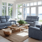 Levoluxe Sofa Set Cavron 3 Piece Power Reclining Sofa,  Loveseat and Chair Set with Power Headrests in Leather Match - Available in 2 Colours