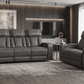 Levoluxe Sofa Set Colton 2 Piece Power Reclining Sofa and Loveseat Set with Power Headrest, Cupholders and Storage in Leather Match