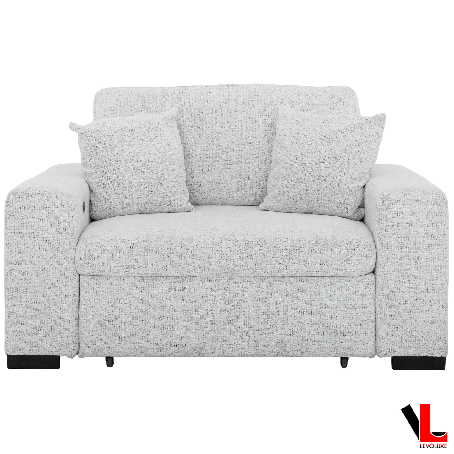 Levoluxe Sofa Set Galveston 2 Piece Power Sliding Sofa and Chair Set in Chelsea Arctic