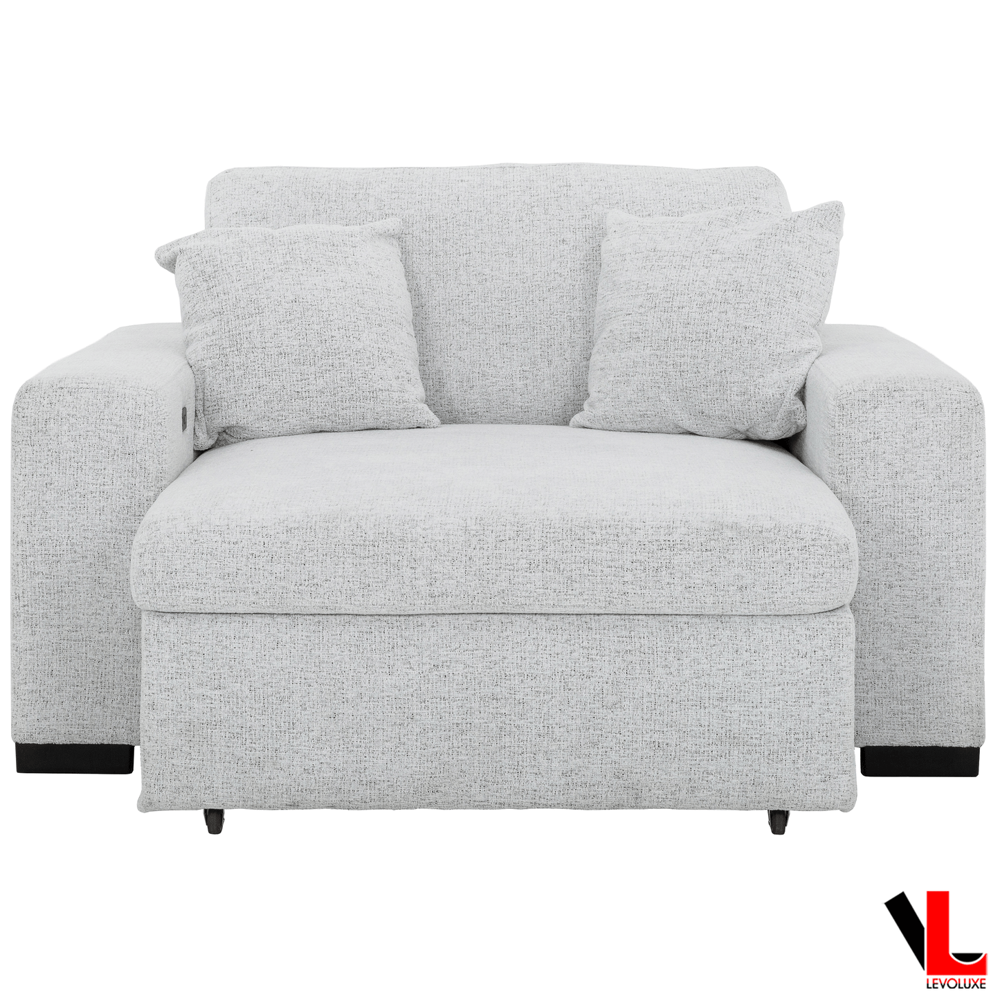 Levoluxe Sofa Set Galveston 2 Piece Power Sliding Sofa and Chair Set in Chelsea Arctic
