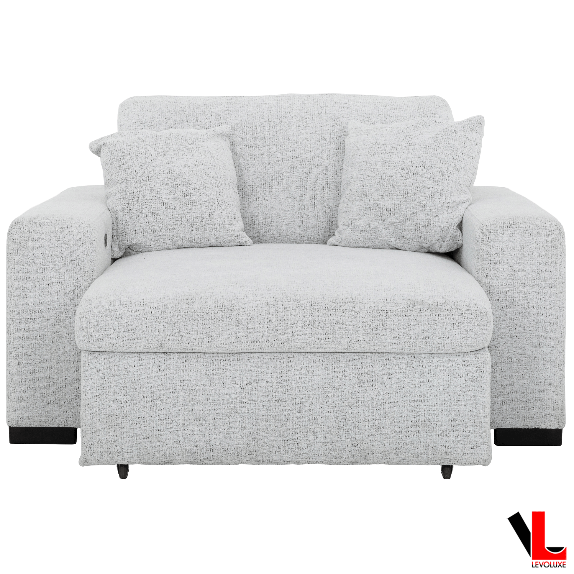 Levoluxe Sofa Set Galveston 2 Piece Power Sliding Sofa and Chair Set in Chelsea Arctic