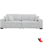 Levoluxe Sofa Set Galveston 2 Piece Power Sliding Sofa and Chair Set in Chelsea Arctic