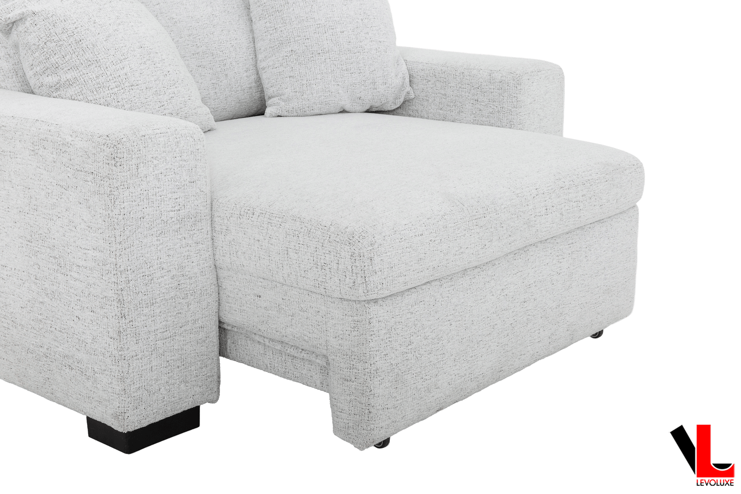 Levoluxe Sofa Set Galveston 2 Piece Power Sliding Sofa and Chair Set in Chelsea Arctic