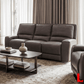 Levoluxe Sofa Set Odessa 2 Piece Power Reclining Sofa and Loveseat Set in Tex Grey Leather Match