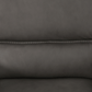 Levoluxe Sofa Set Odessa 2 Piece Power Reclining Sofa and Loveseat Set in Tex Grey Leather Match